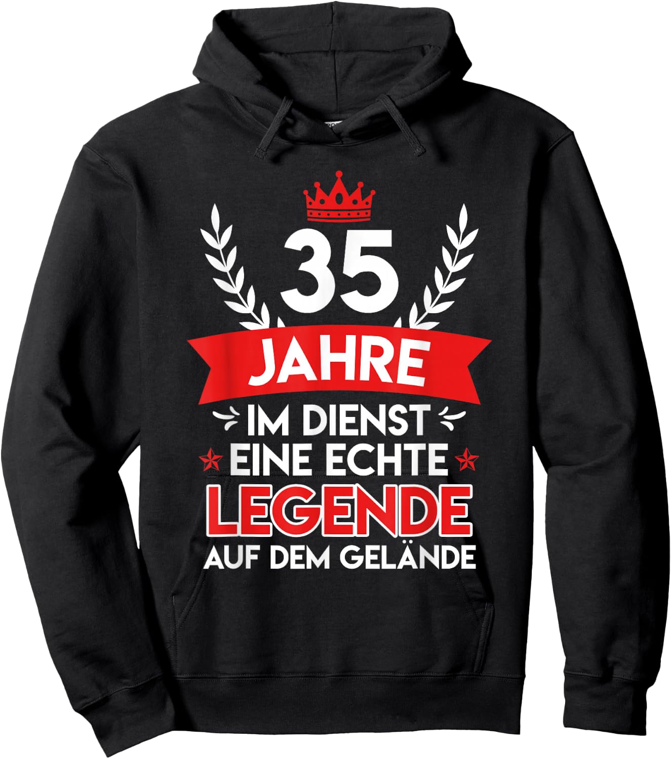 35 Dienstjahre Dienstjubiläum 35 Jahre Firmenjubiläum Hoodie - Hoodie | Black