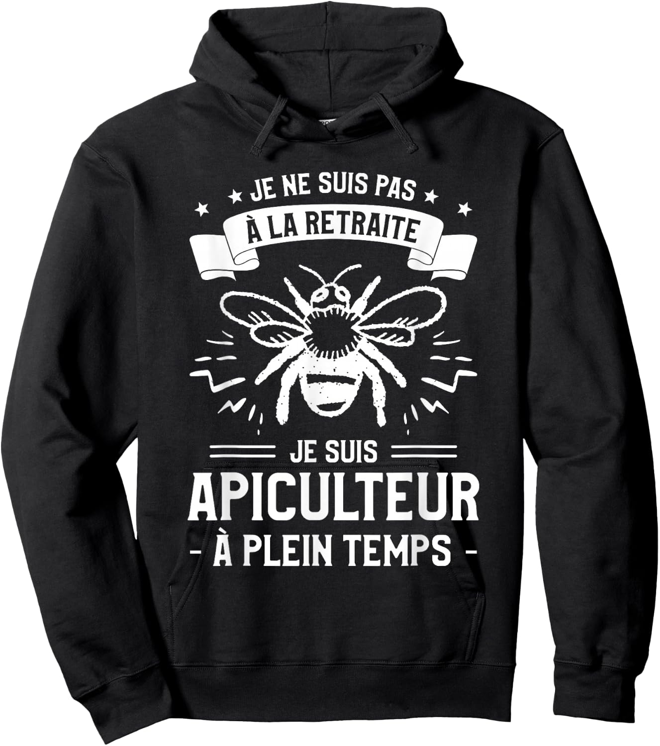 I'm Not Retired I'm Beekeeper Full Hoodie - Hoodie | Black