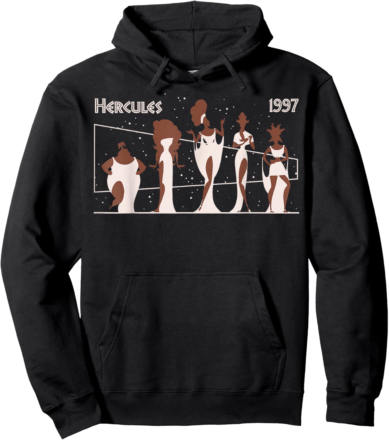 Disney Hercules 1997 Muses Portrait Constellation Hoodie - Hoodie | Black