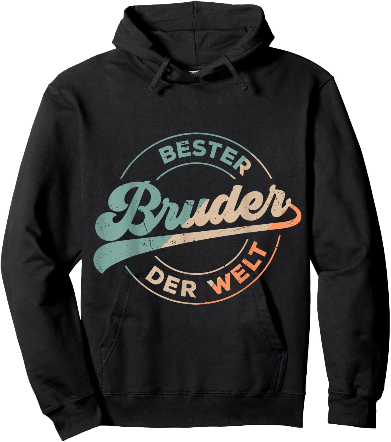 Bester Bruder Der Welt Retro Vatertag Bruder Vintage Hoodie - Hoodie | Black