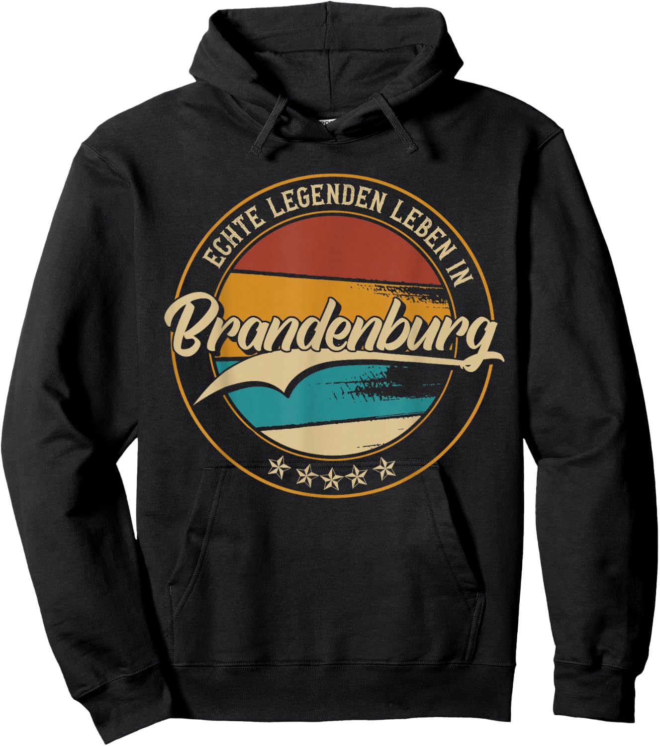 Brandenburg meine Heimat | Heimatliebe & Geburtsort , black Hoodie - Hoodie | Black