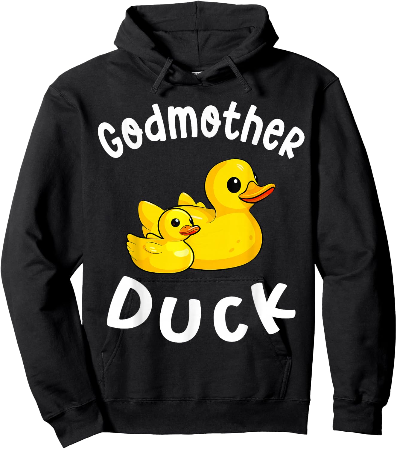 Godmother Duck Birthday Rubber Duck Kids Family Matching Hoodie - Hoodie | Black