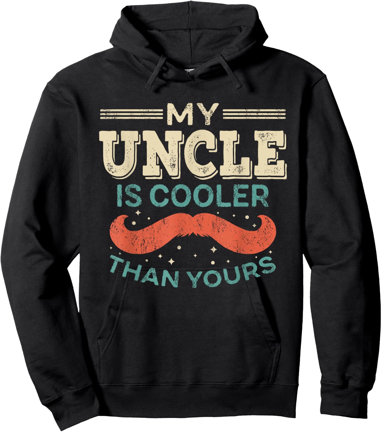 My Uncle is cooler than yours Best Uncle Godfather Toddlers Hoodie - Hoodie | Black