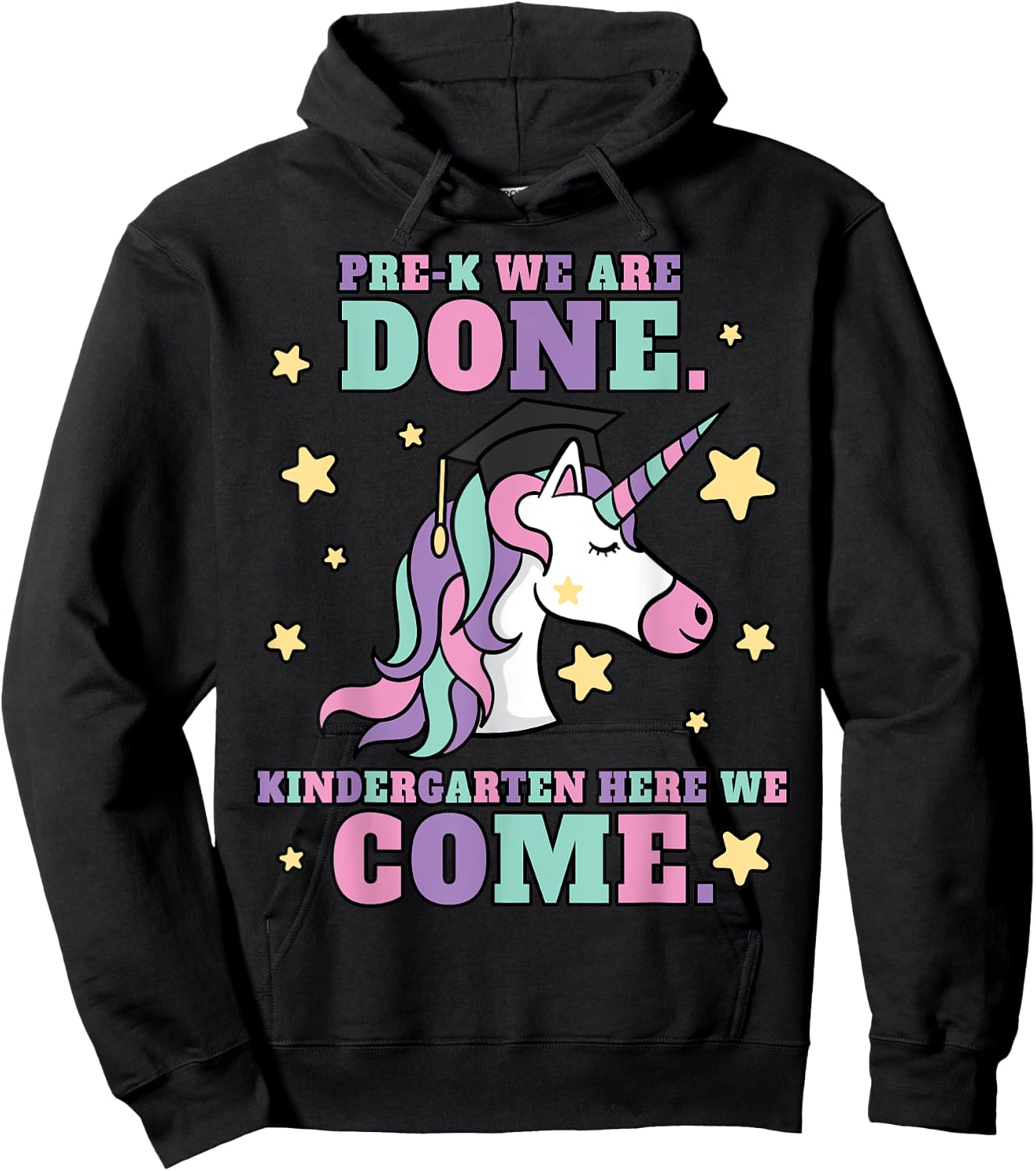 Girls Pre-K Graduation Magical Unicorn Hoodie - Hoodie | Black