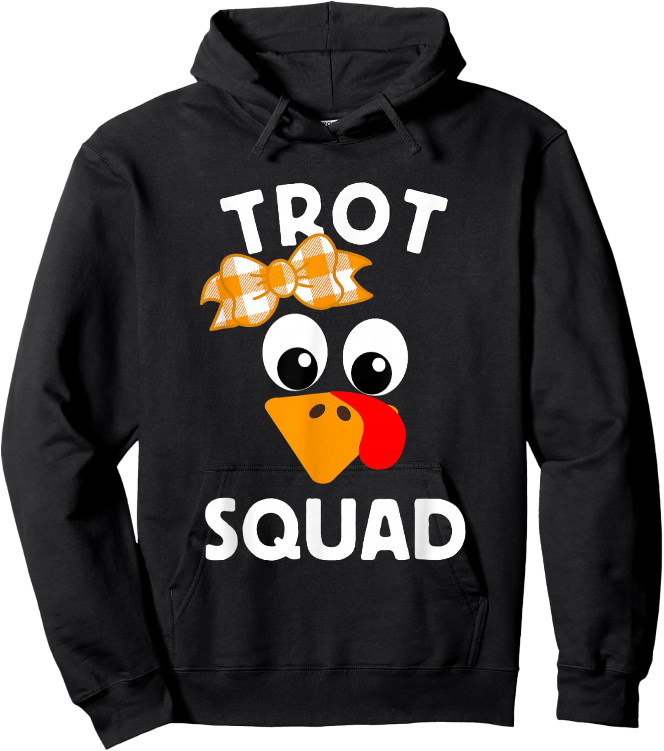Thanksgiving Day Running Turkey Trot Squad Hoodie - Hoodie | Black
