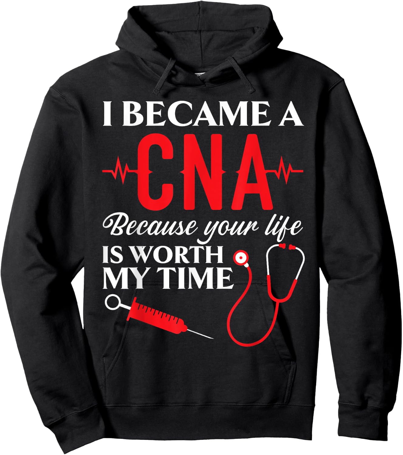 Certified Nursing Assistant Medical Worker CNA Hoodie - Hoodie | Black