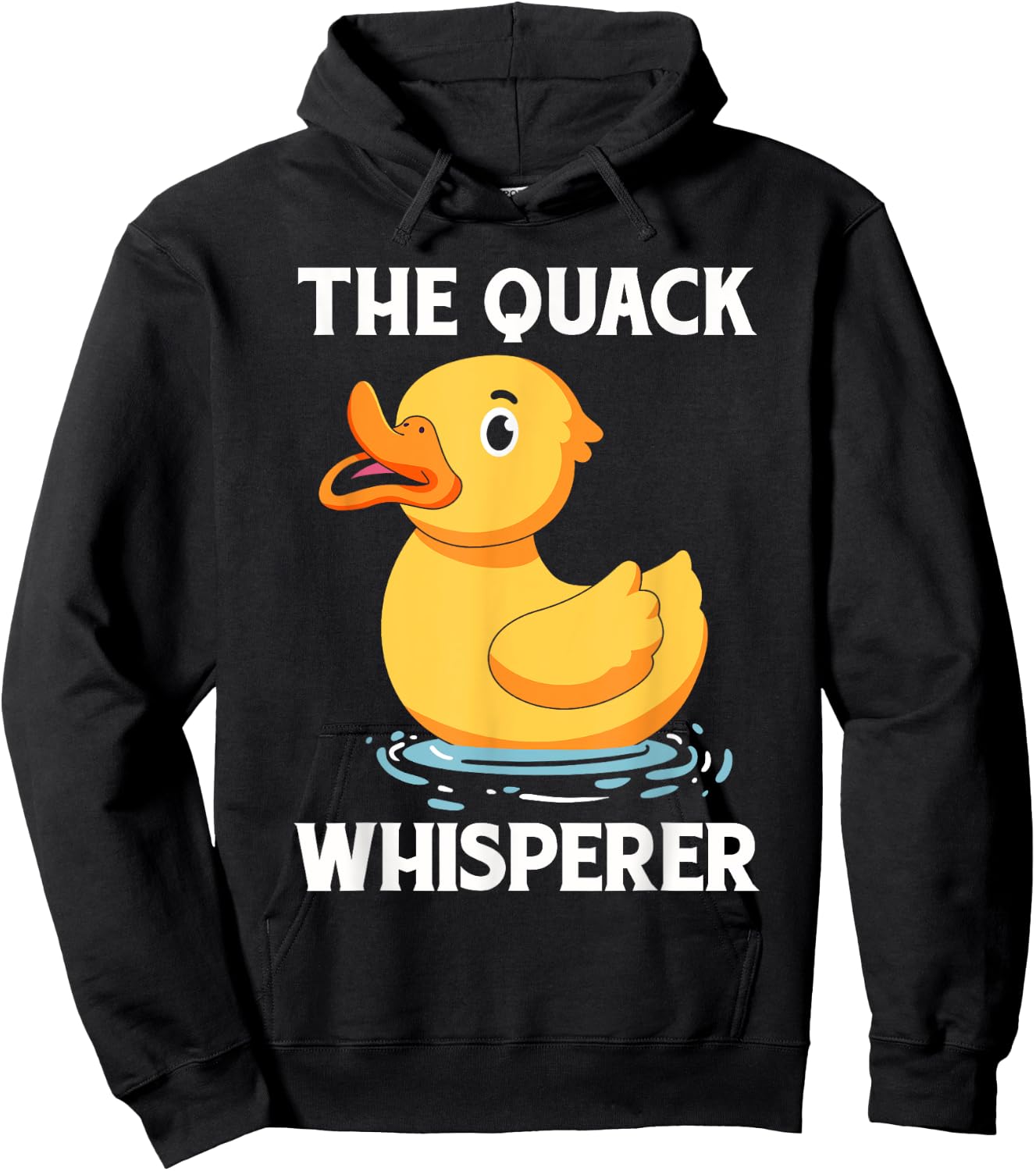 Duck Gifts Women Rubber Ducky Meme Quack Hoodie - Hoodie | Black
