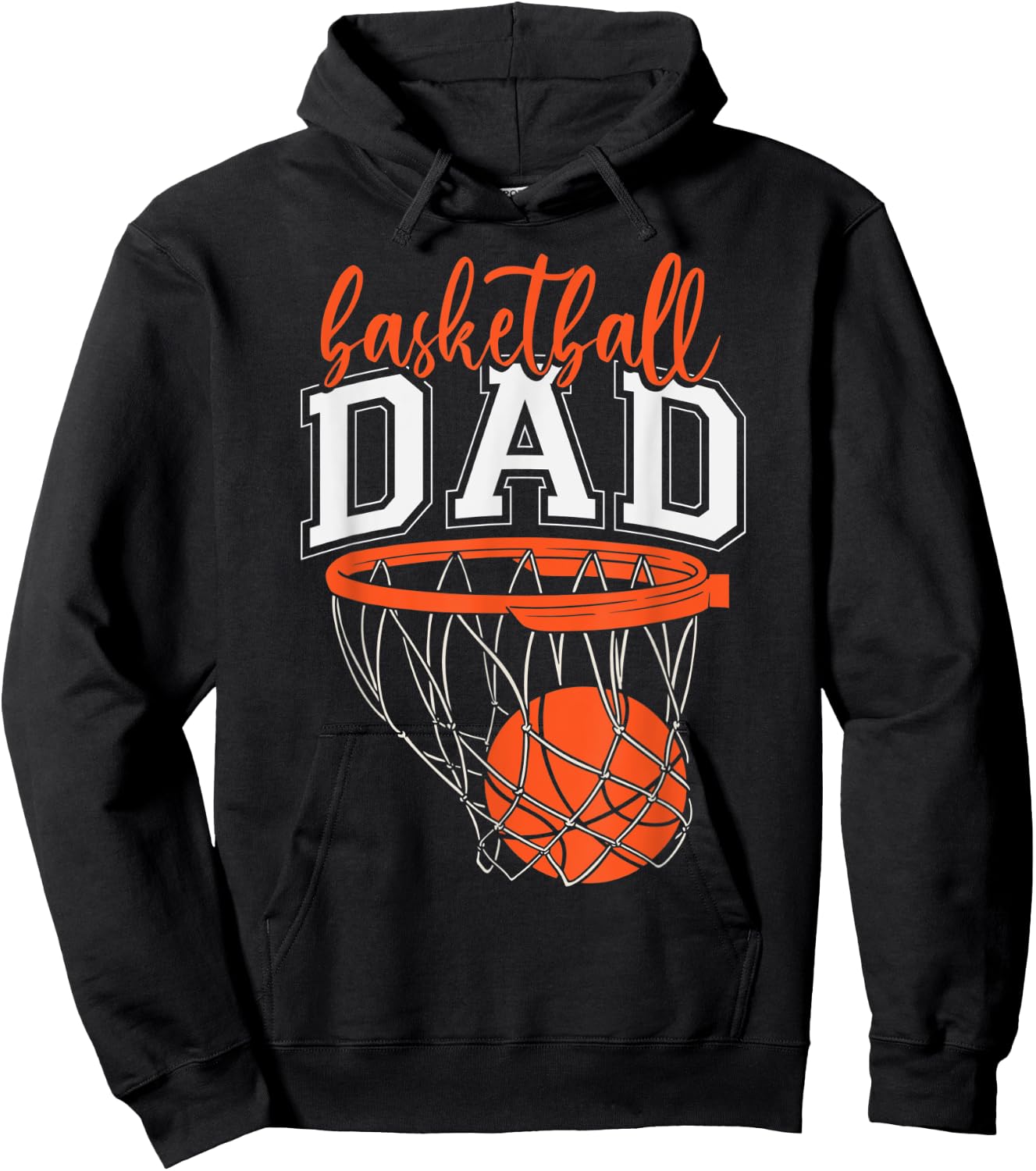 Basketball Dad Sports Fan Kids Exciting Father Parents Love Hoodie - Hoodie | Black