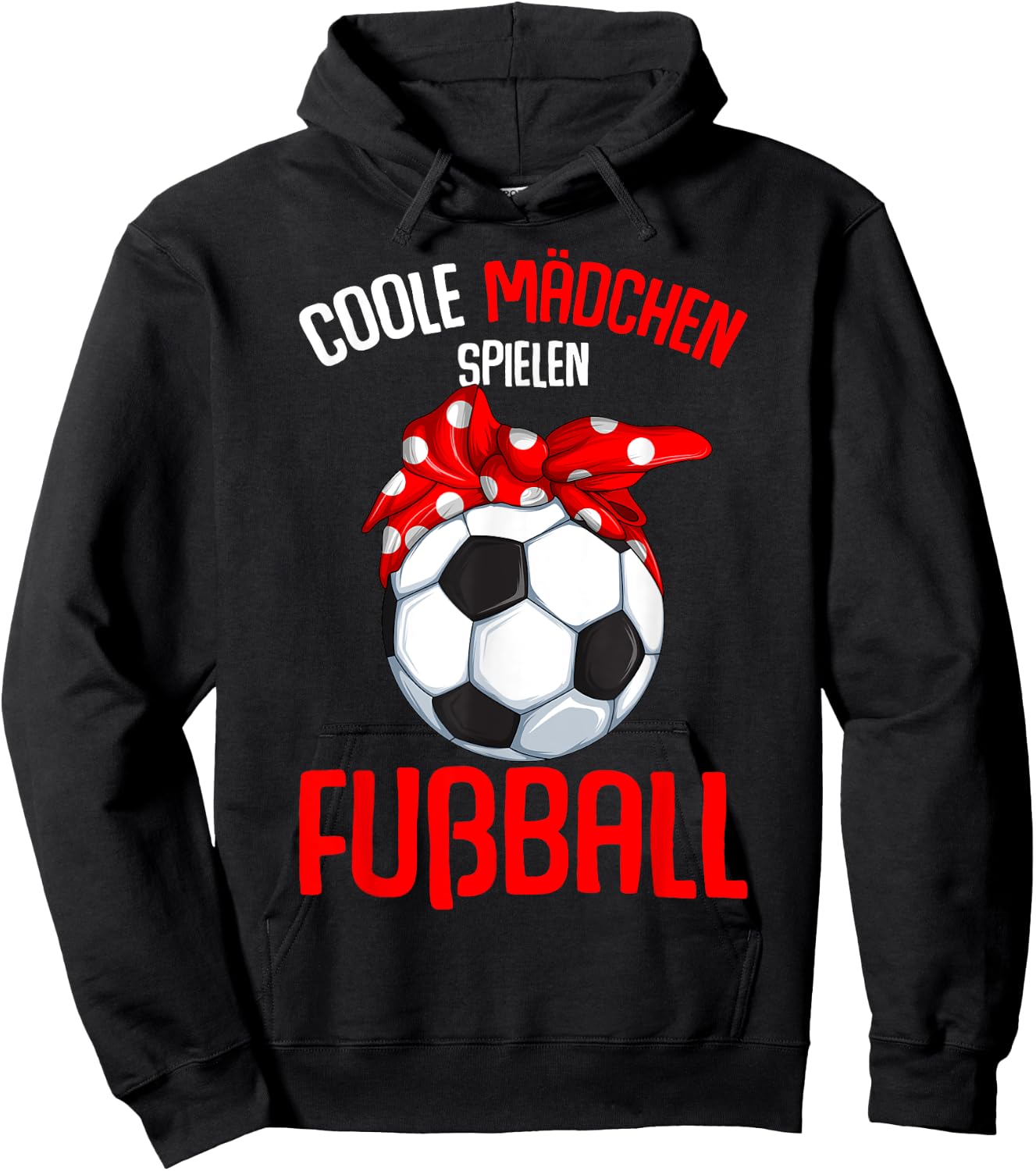 Cool Girls' Football Football Children's , black, s Hoodie - Hoodie | Black