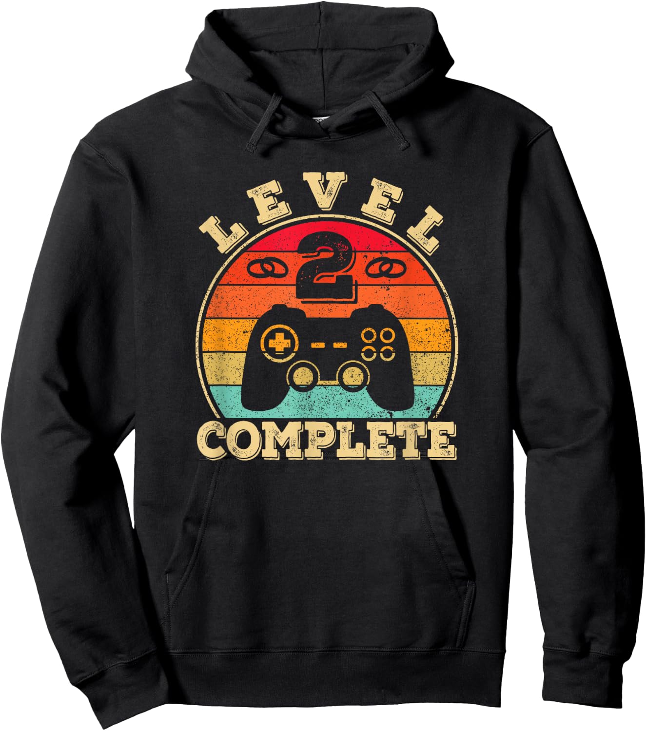 2nd Wedding Anniversary - 2 Years Married - Level 2 Complete Hoodie - Hoodie | Black