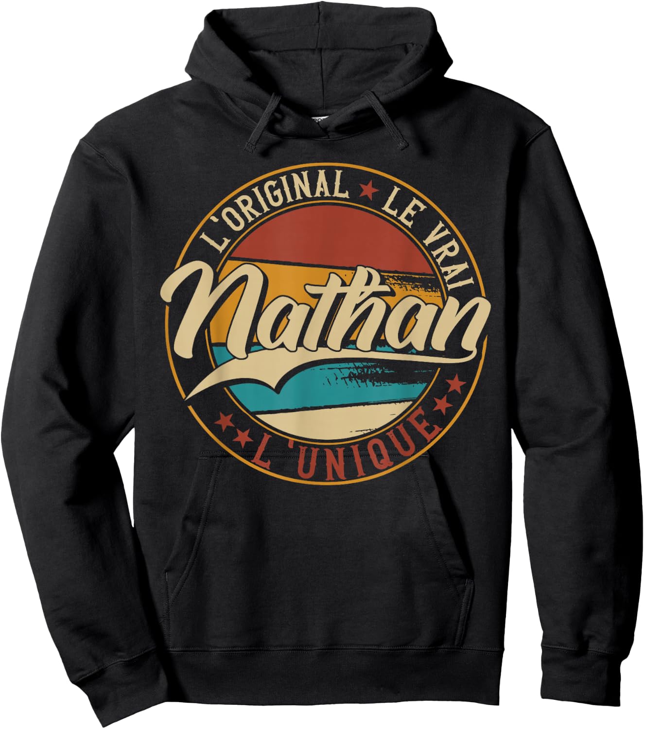 Nathan The Original The True The Unique Men & Boys , Black, S Hoodie - Hoodie | Black