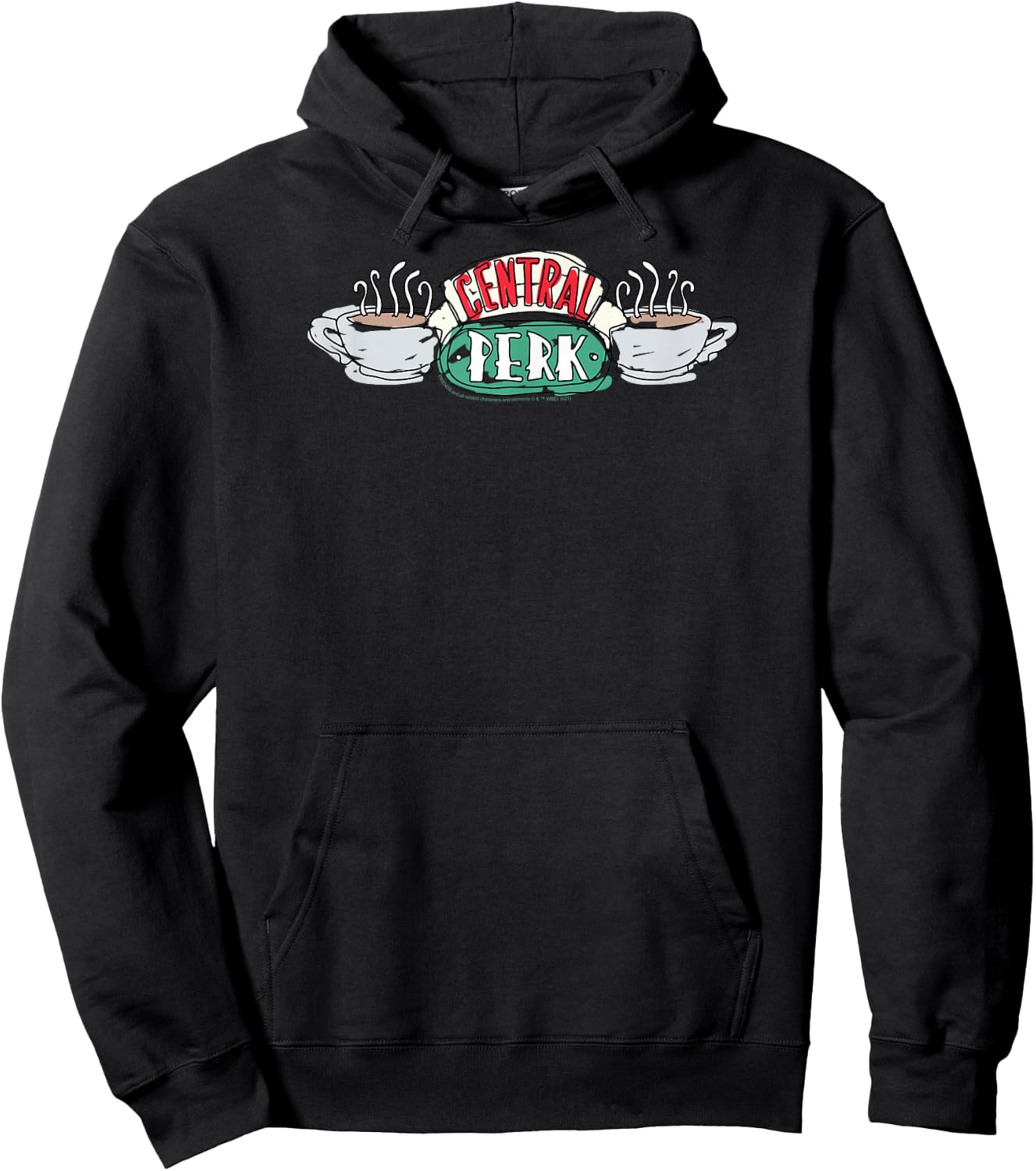 Friends Central Perk Logo Sketch TV Show Hoodie - Hoodie | Black