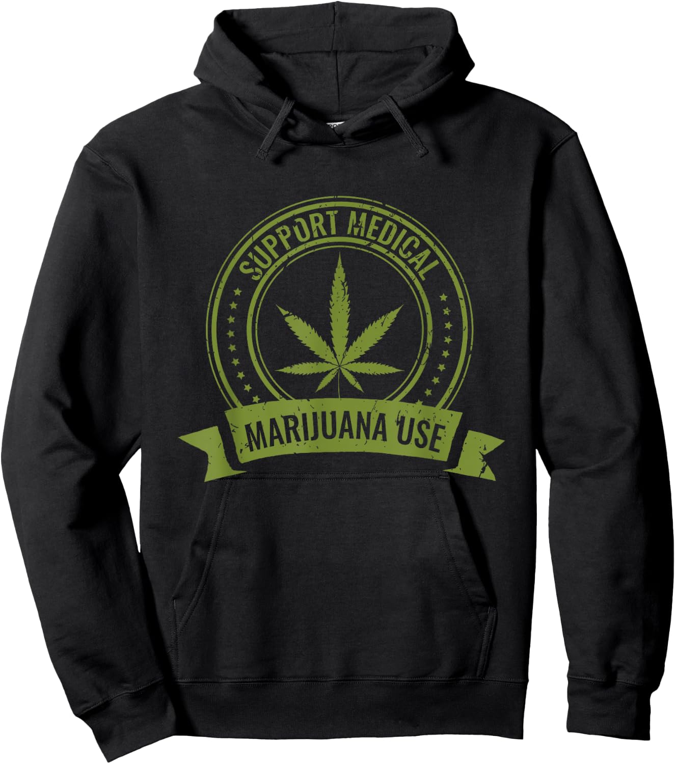 Support Medical Marijuana Use | Cannabis 420 Pot Stoner Hoodie - Hoodie | Black