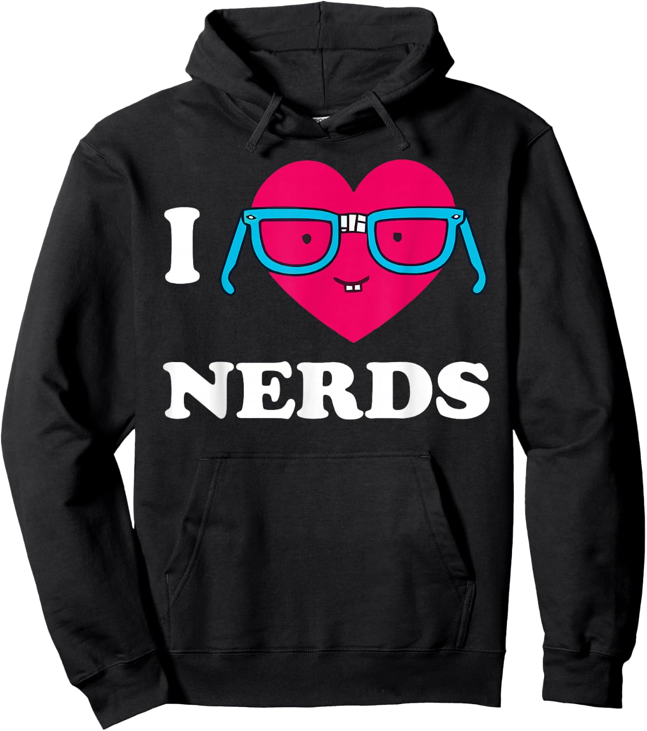 I Love Nerds Shirt I heart Nerds T Shirt Hoodie - Hoodie | Black