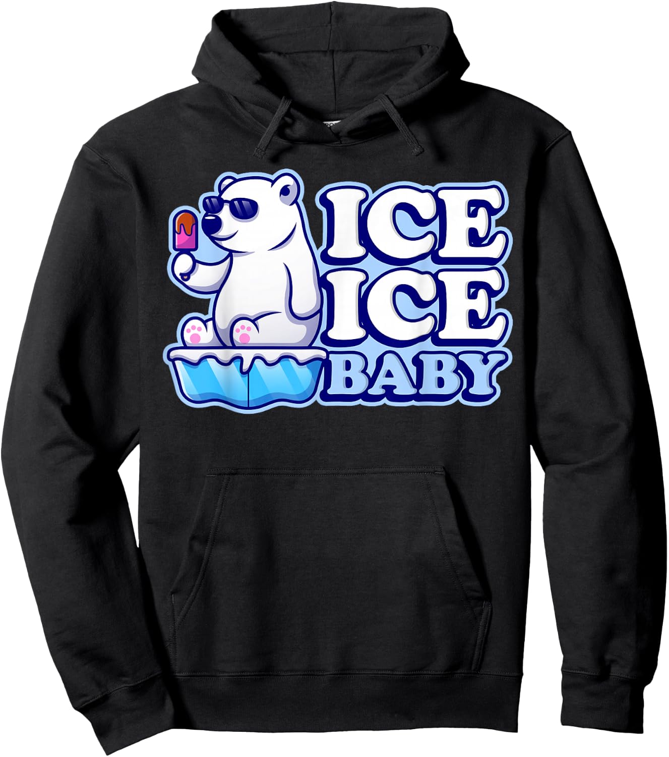 Ice Ice Baby Eisbären Hoodie - Hoodie | Black