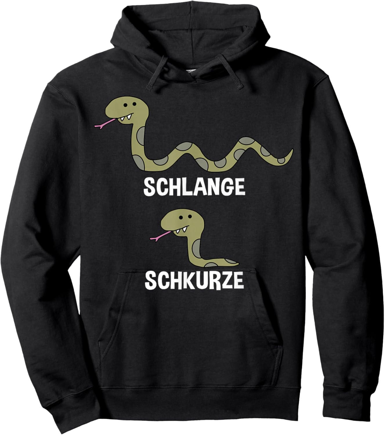 Funny snake short , black Hoodie - Hoodie | Black