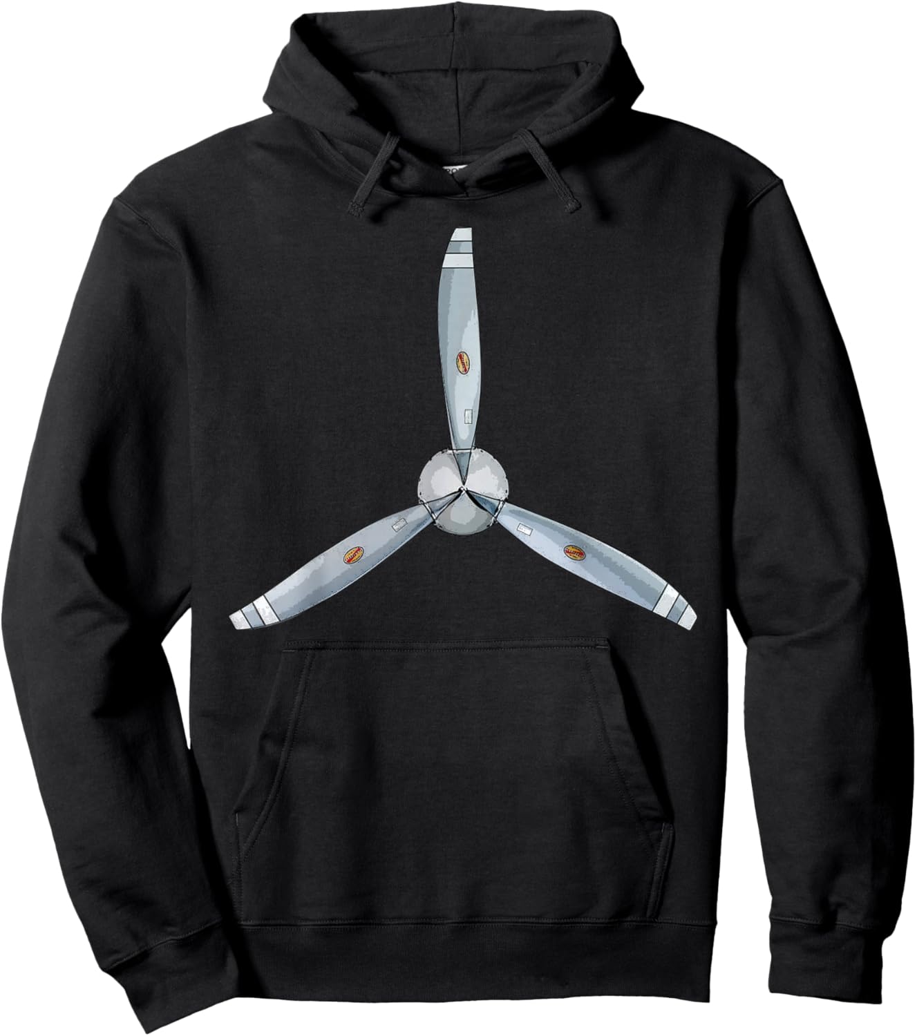 Aircraft Propeller Pilot airplane prop aviation Hoodie - Hoodie | Black