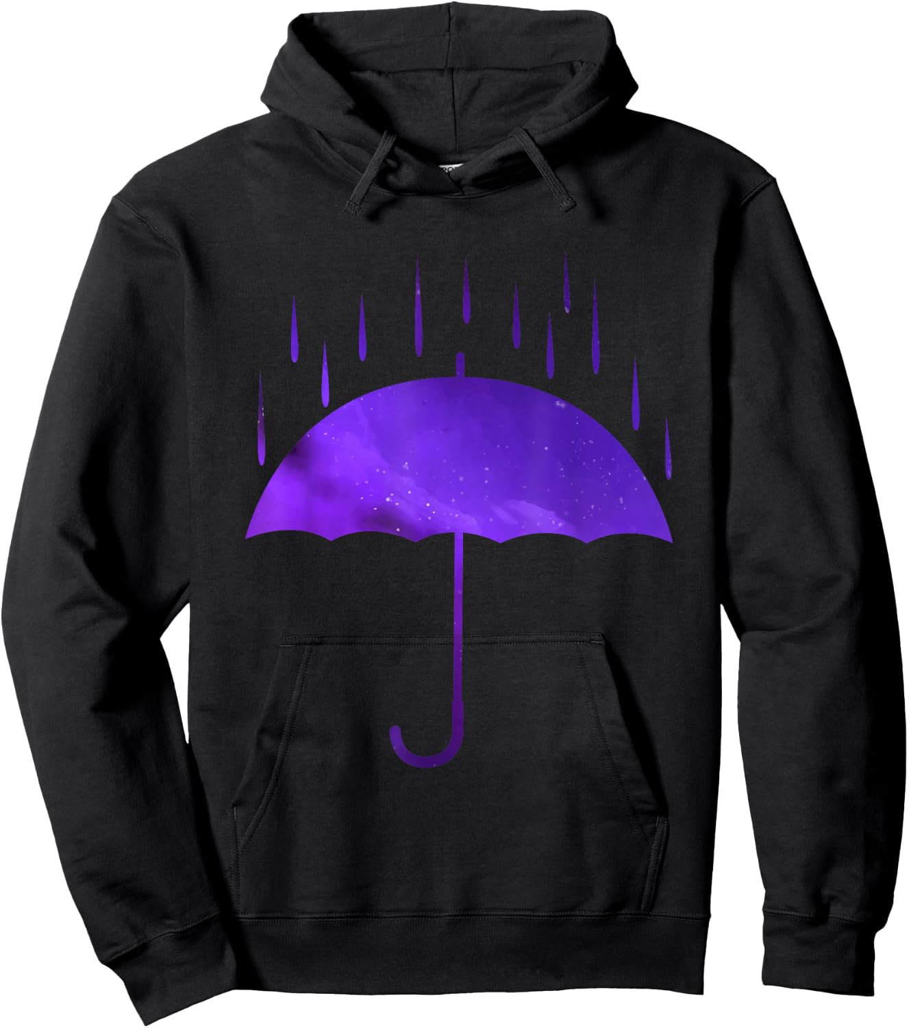 Umbrella Rain Purple Violet Favorite Color Hoodie - Hoodie | Black