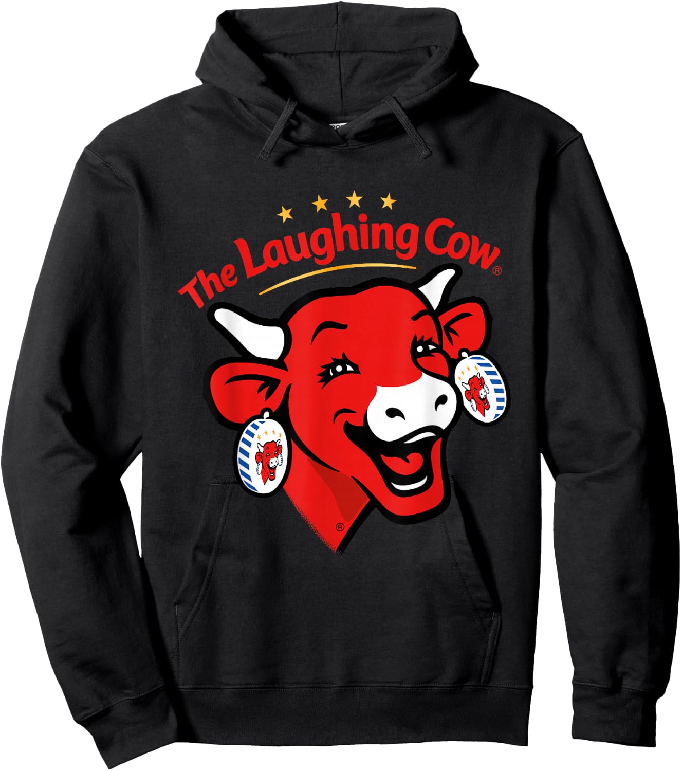 The Laughing Cow Contemporary Logo Hoodie - Hoodie | Black