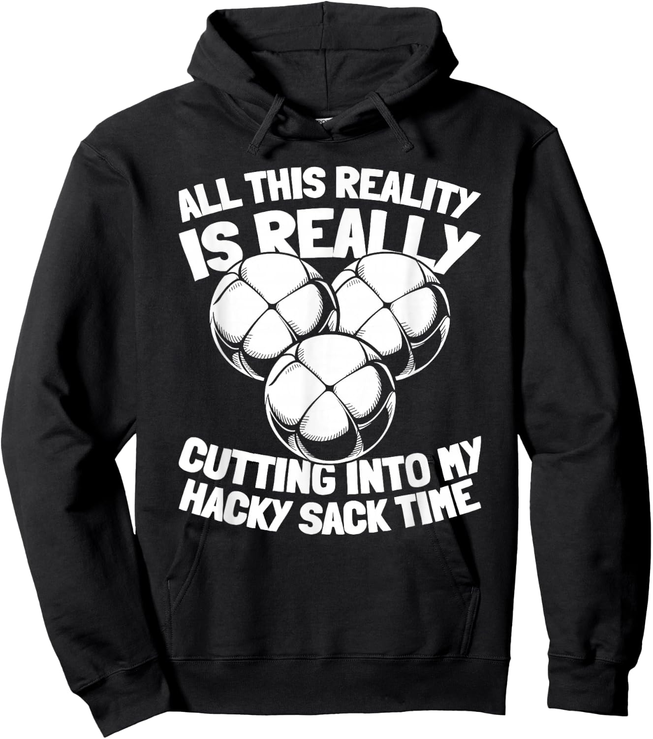 Recreation Footbag - Coordination Hacky Sack Hoodie - Hoodie | Black