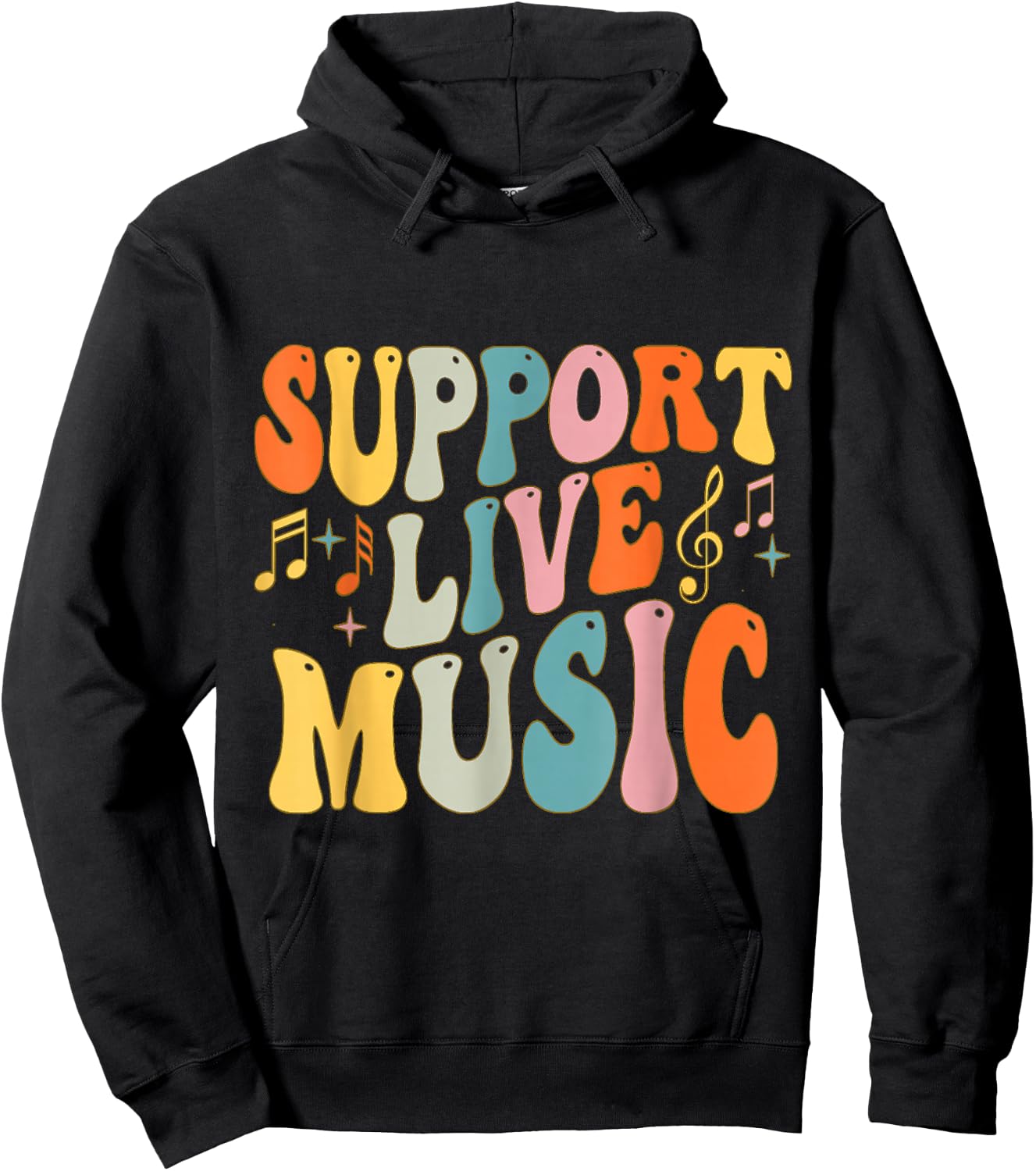 Support Live Music musician artist Music Lovers Men Women Hoodie - Hoodie | Black