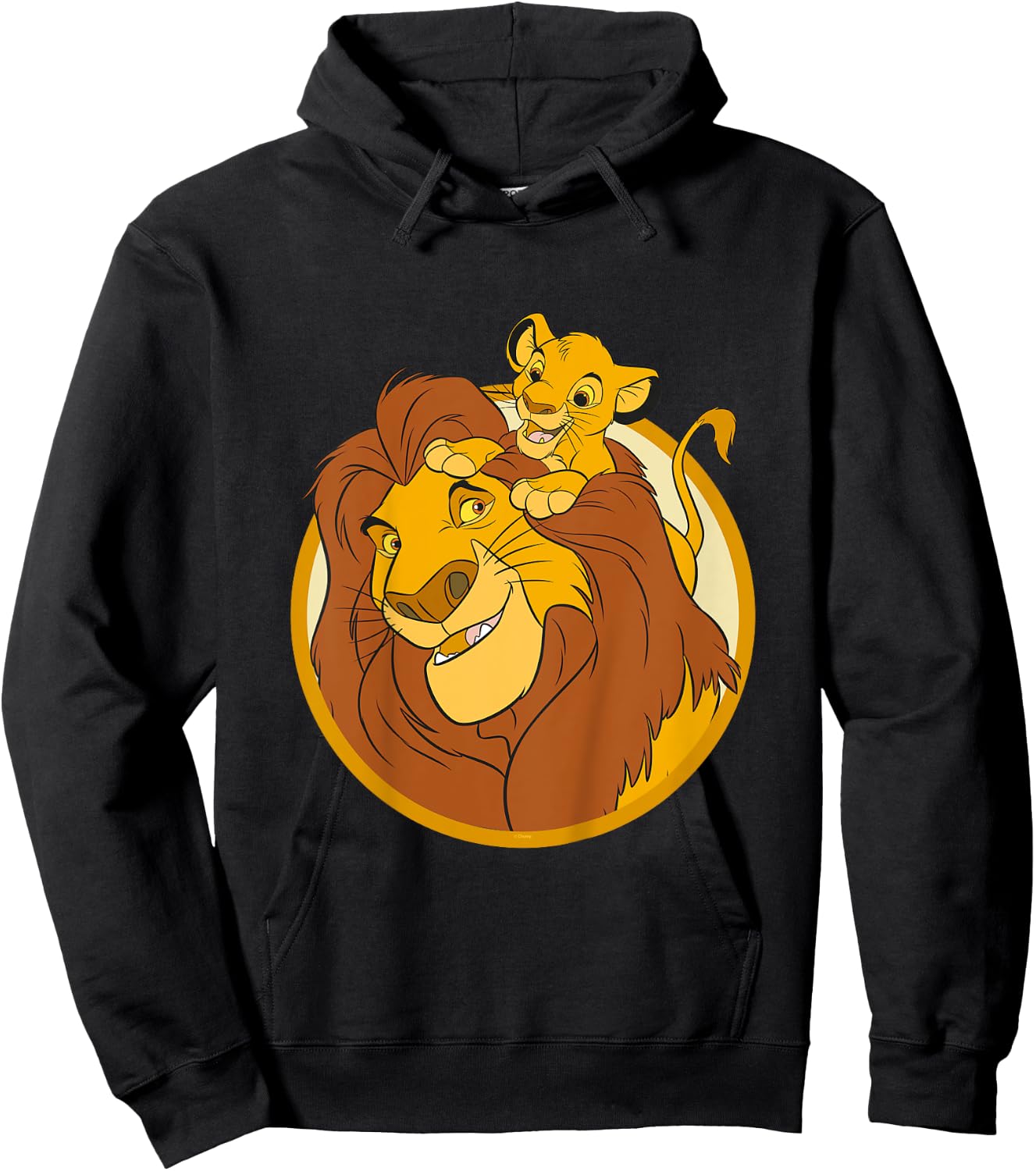 Kids The Lion King Mufasa And Simba , Black, 2 Hoodie - Hoodie | Black