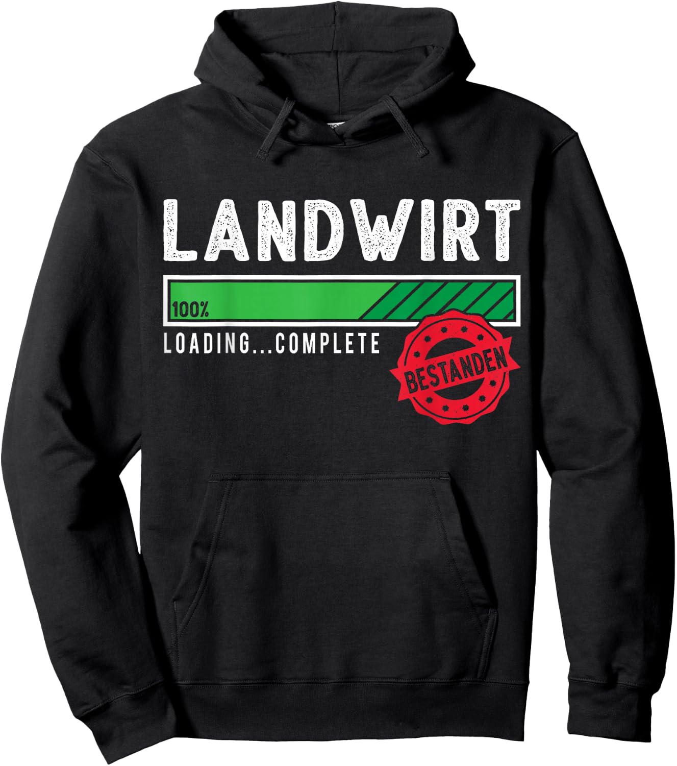 Landwirt Ausbildung Prüfung Bestanden Hoodie - Hoodie | Black