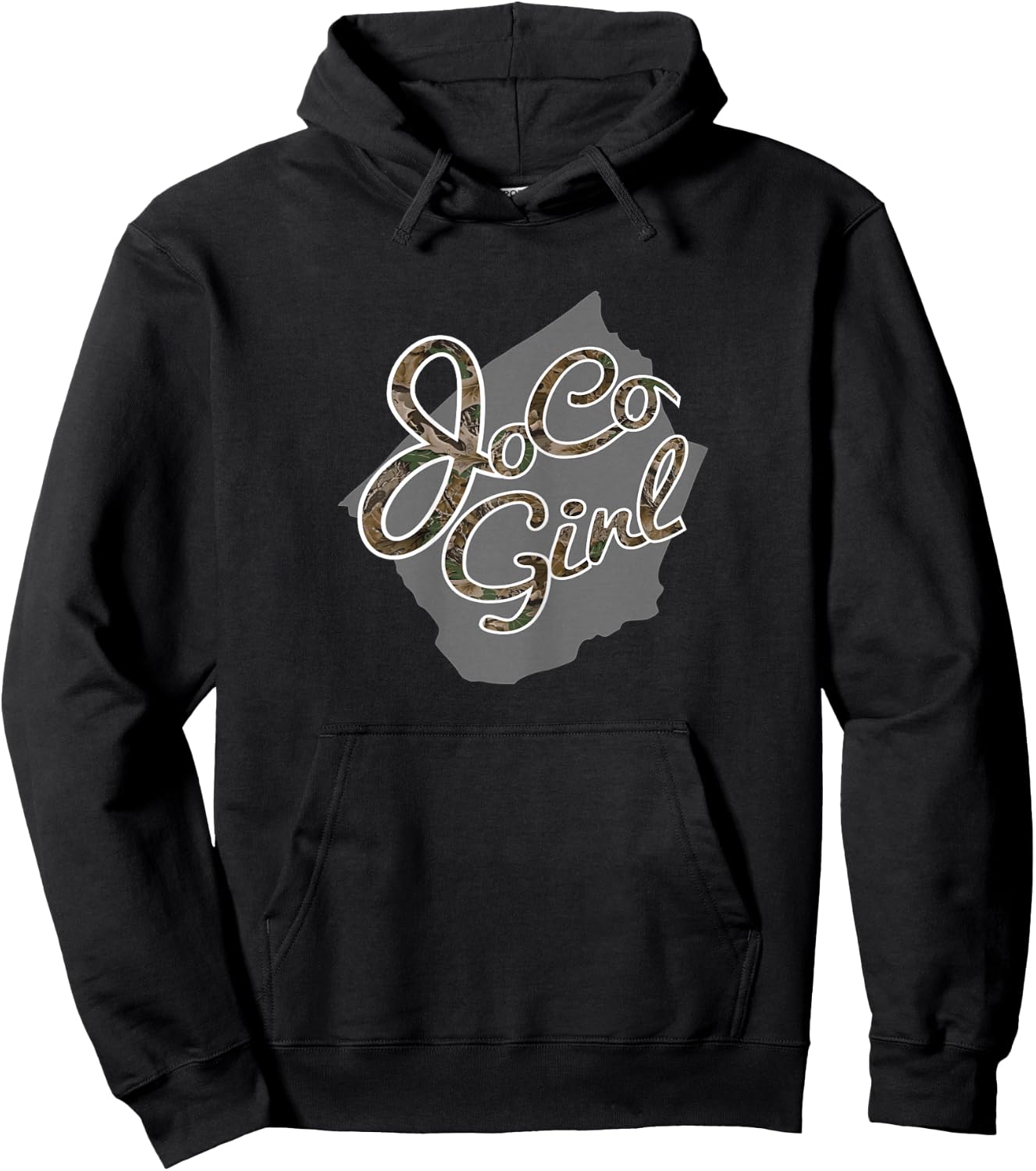 Johnston County JoCo Girl Camo Hoodie - Hoodie | Black