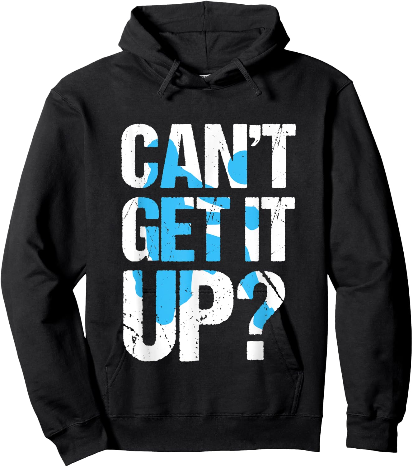 Can't Get It Up? Volleyball Passing Innuendo Graphic Hoodie - Hoodie | Black