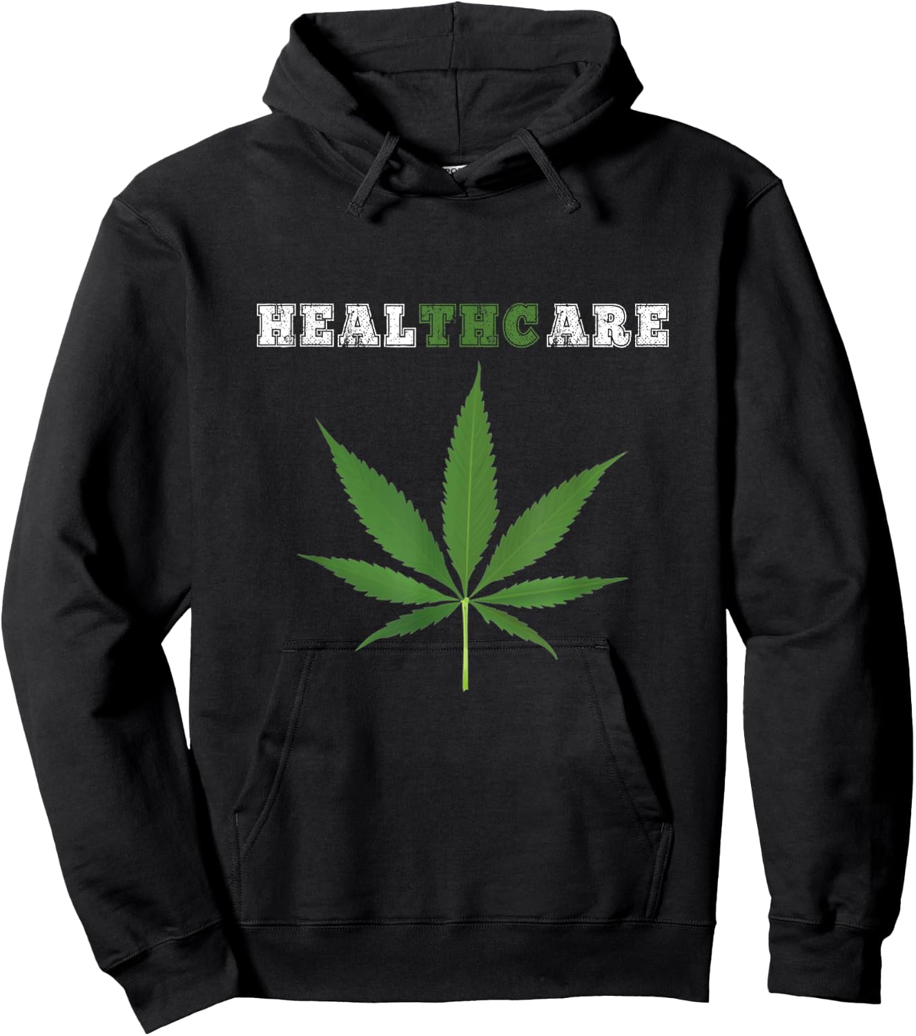 Healthcare THC Marijuana Cannabis CBD shirt Hoodie - Hoodie | Black