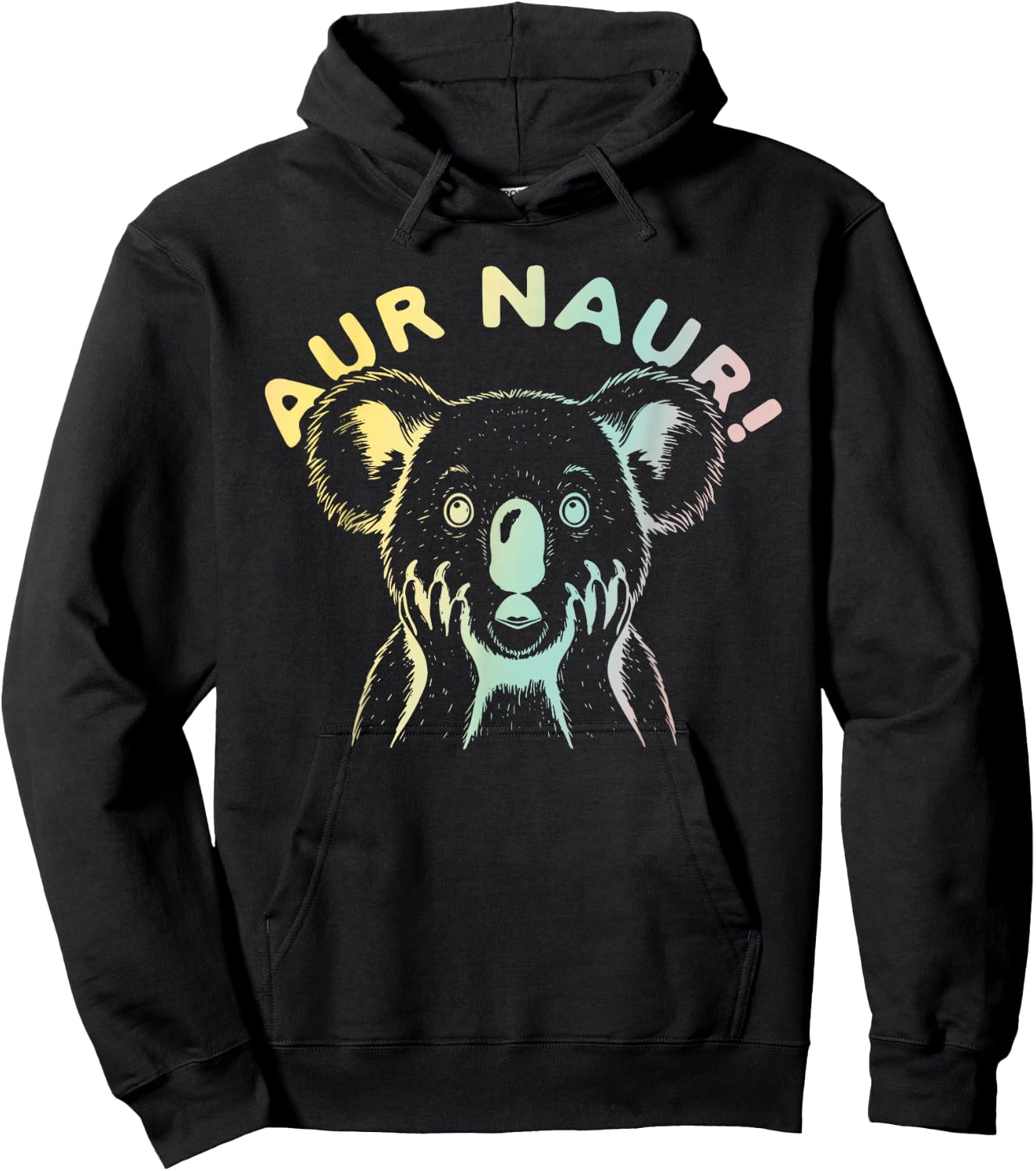 Aur Naur! Animal Design Hoodie - Hoodie | Black