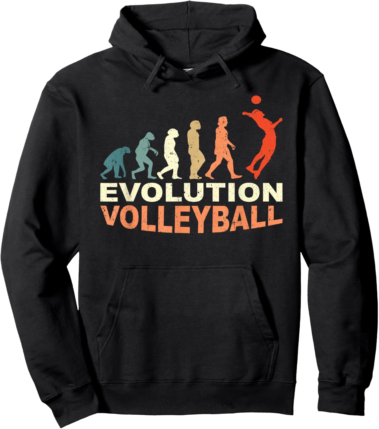 Volleyball Evolution Trainer Ball Sport Volleyball Player Hoodie - Hoodie | Black