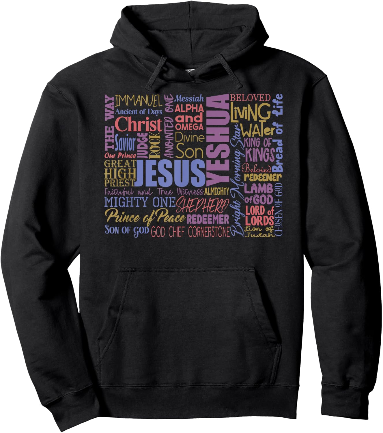 Names of God Hoodie - Hoodie | Black