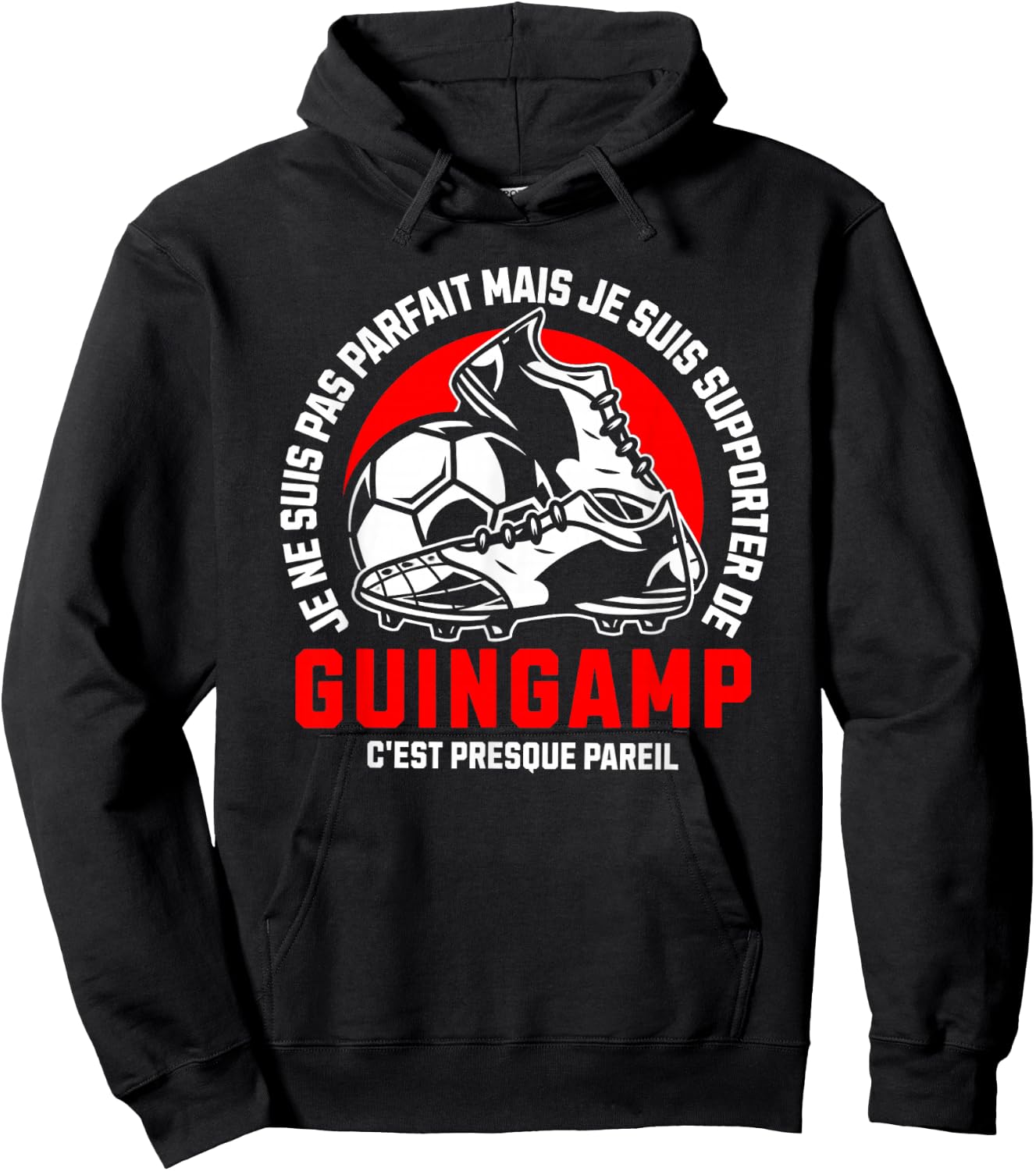 Supporter GUINGAMP FOOT - FOOTBALL - GUINGAMP HUMOUR , Black, S Hoodie - Hoodie | Black