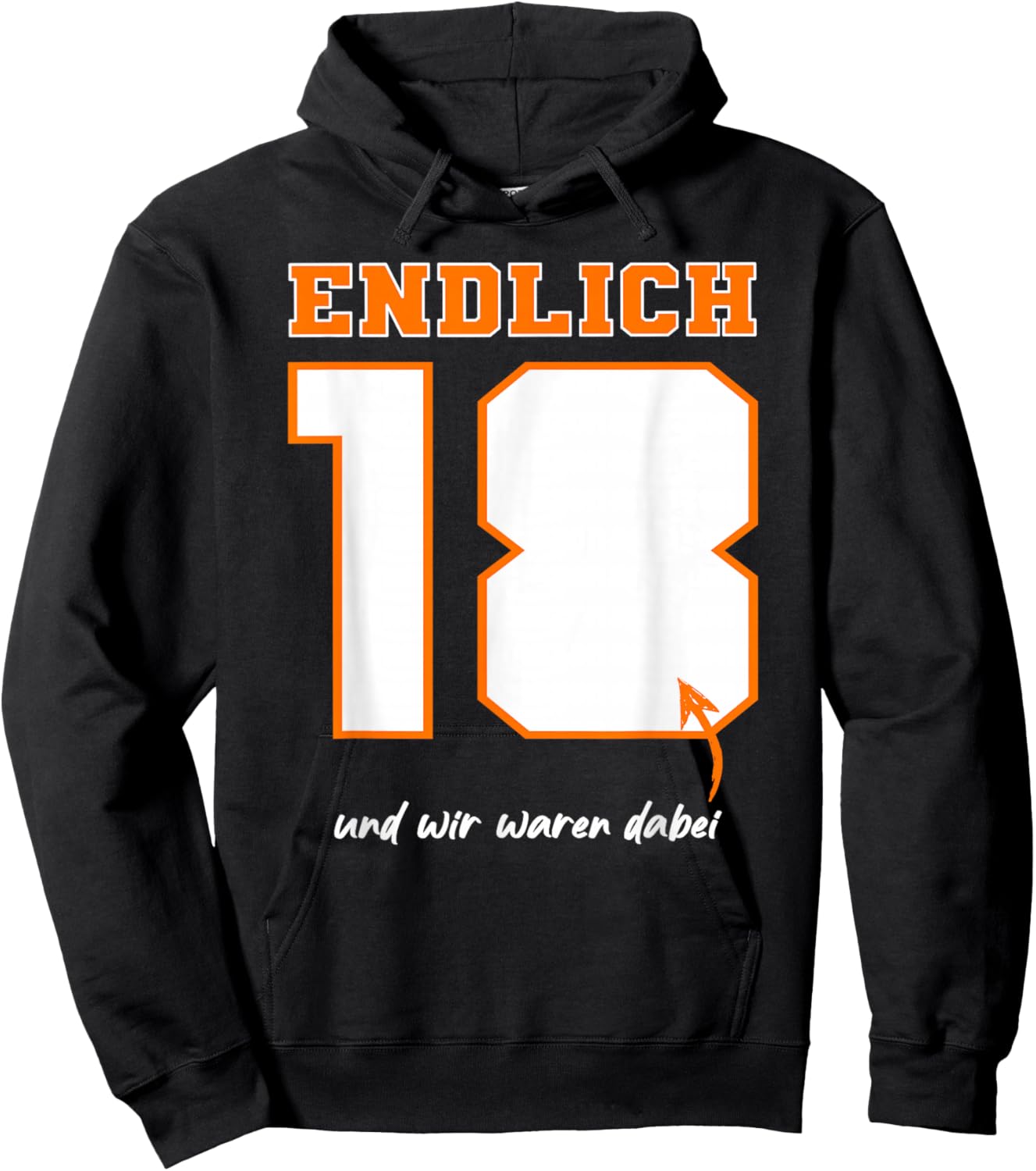 18th Guest Book Funny Design, black Hoodie - Hoodie | Black