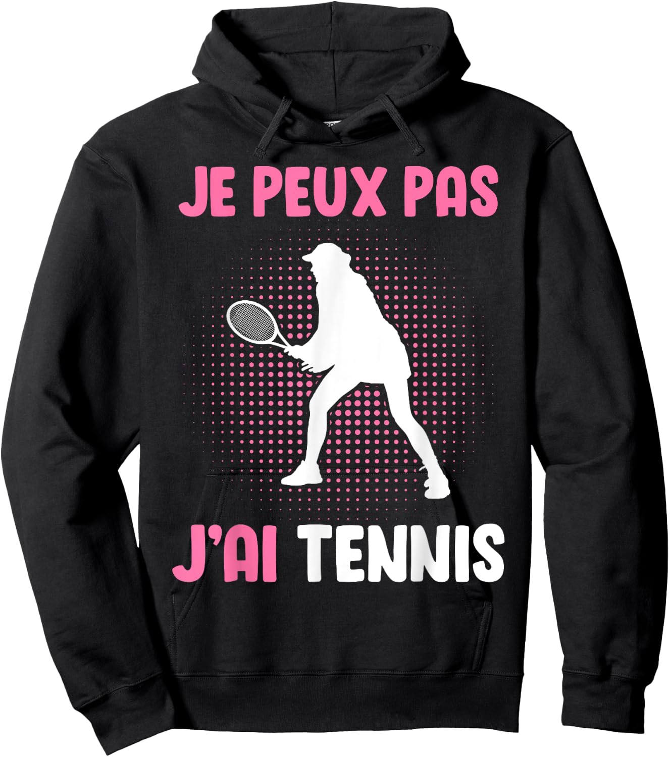 Je Peux Pas J'Ai Tennis Women's , Black, S Hoodie - Hoodie | Black