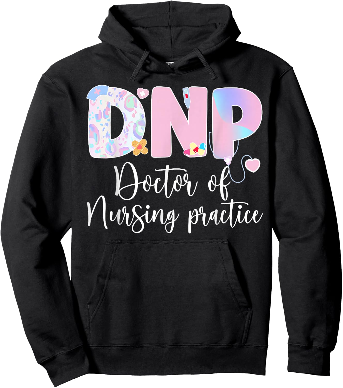 DNP Cute Doctor Of Nursing Practice DNP Hoodie - Hoodie | Black