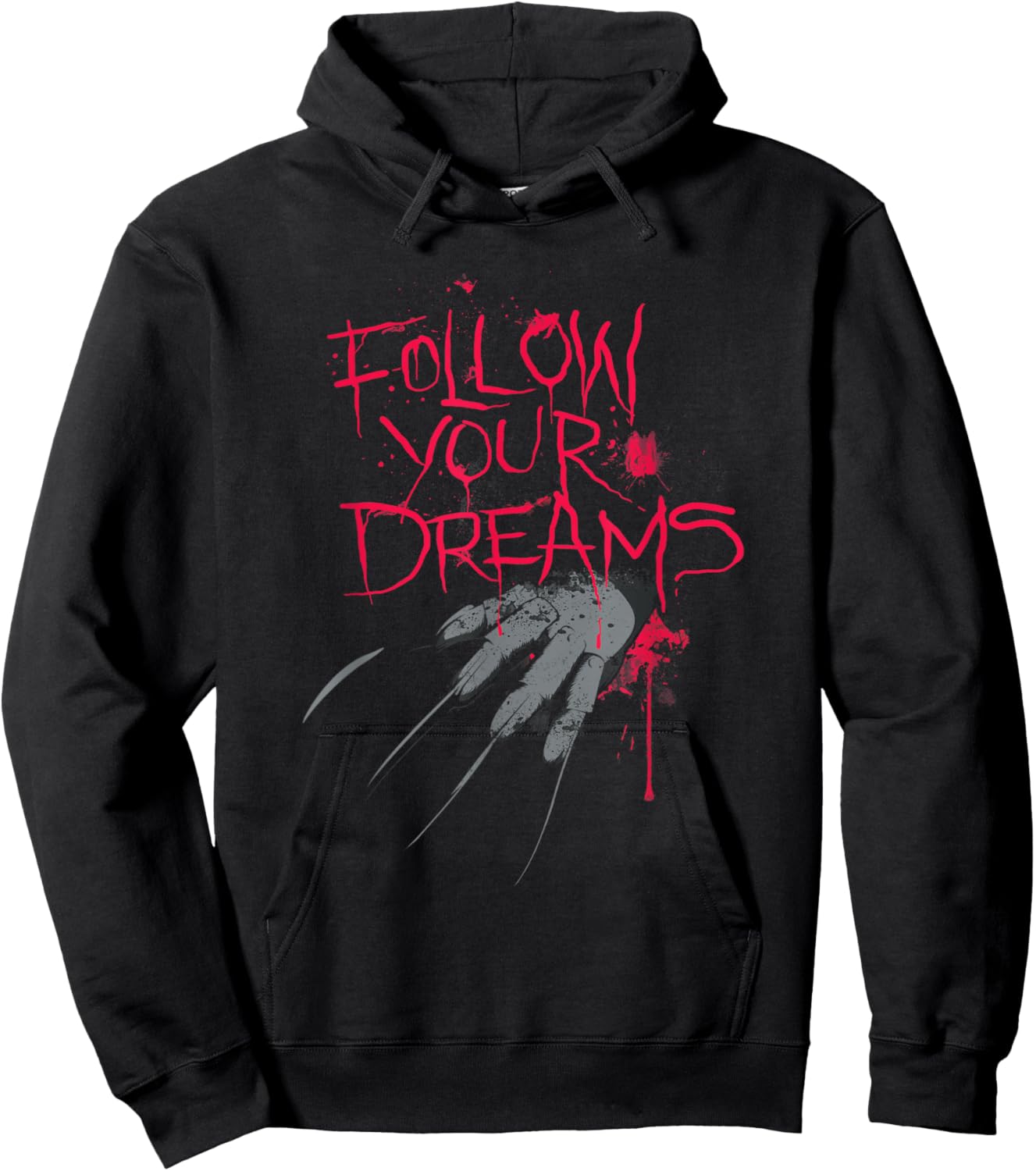 Follow Your Dreams Horror Hoodie - Hoodie | Black