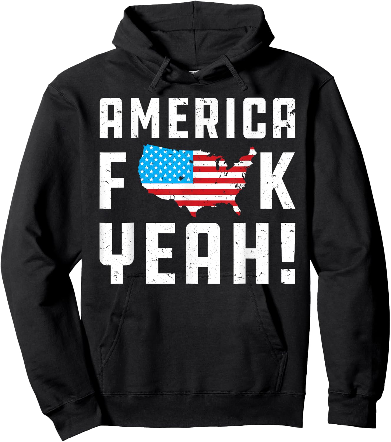 4th ofJuly America Fuck Yeah Funny Gift Hoodie - Hoodie | Black