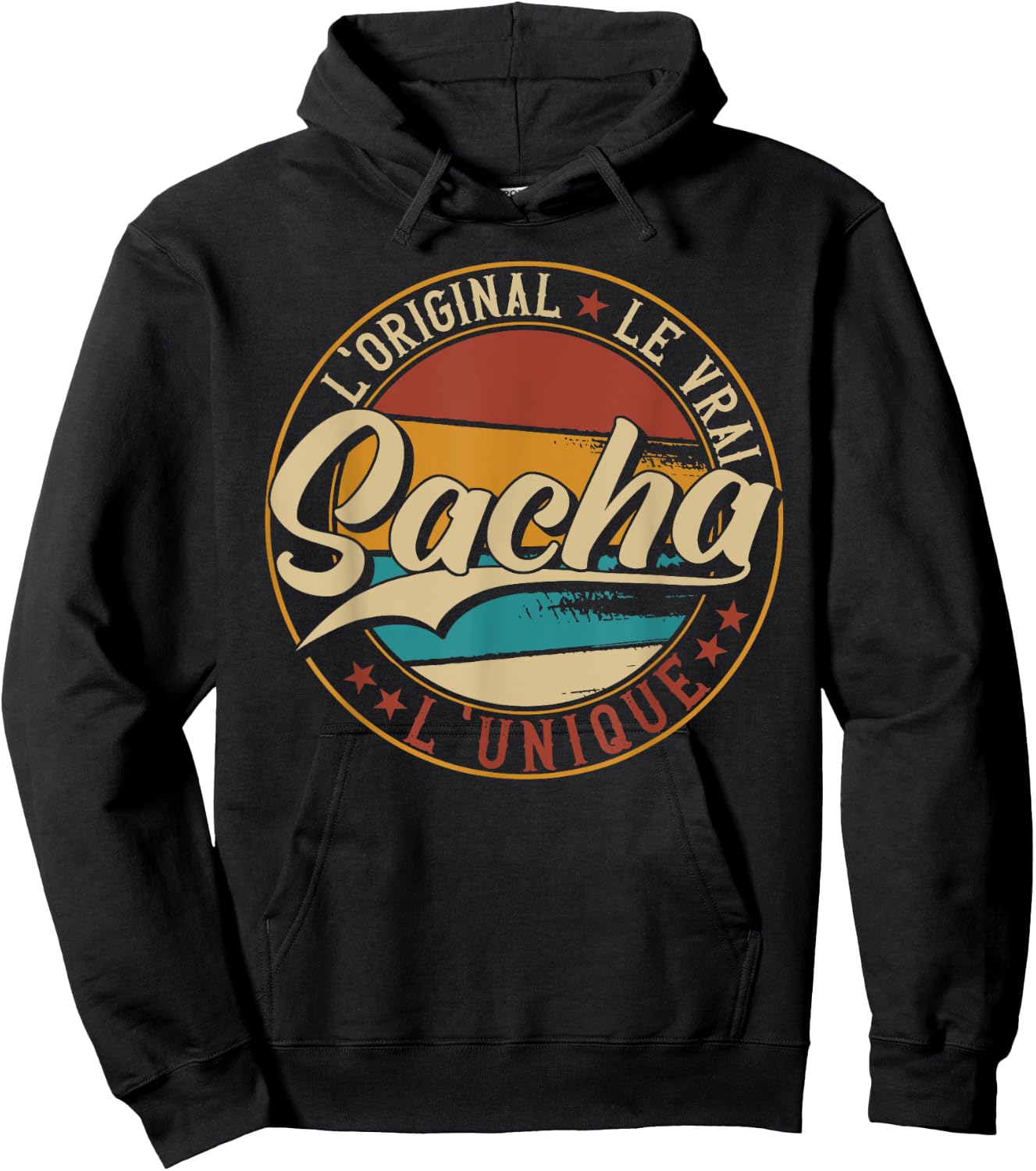 Sacha The Original The True The Unique Men & Boys , Black, S Hoodie - Hoodie | Black