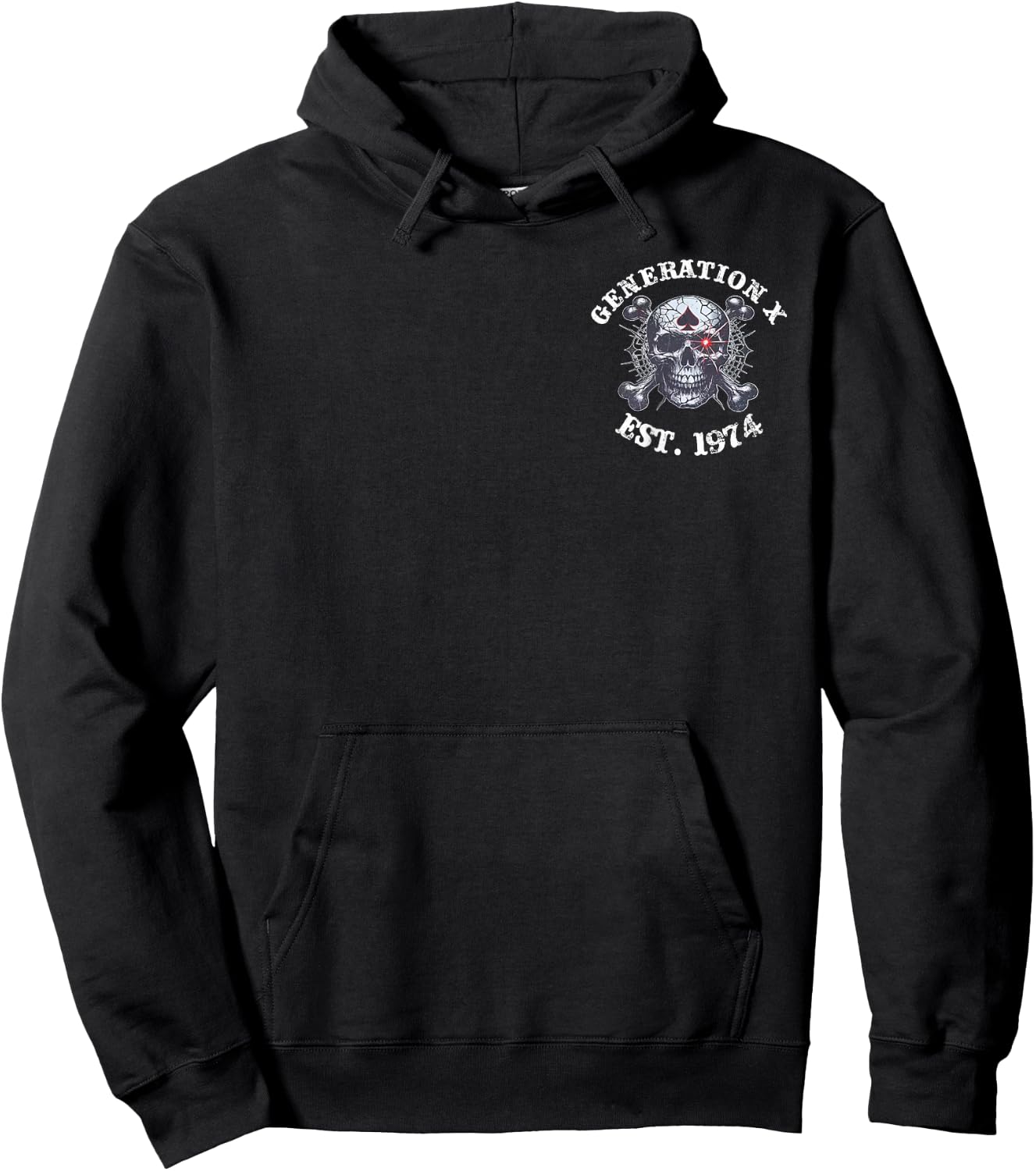 (2 Sided) Generation X EST 1974 Black Sheep of My Family Hoodie - Hoodie | Black