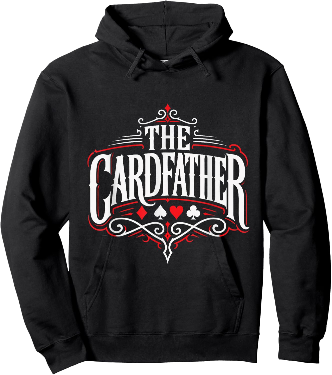 Poker Player The Cardfather Funny Poker Men Hoodie - Hoodie | Black