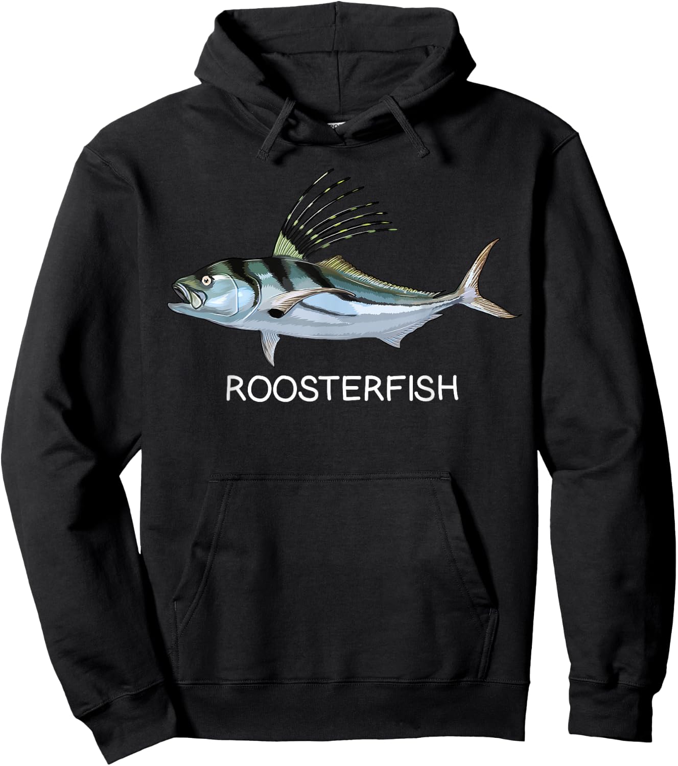 Roosterfish Saltwater Game Fish Hoodie - Hoodie | Black