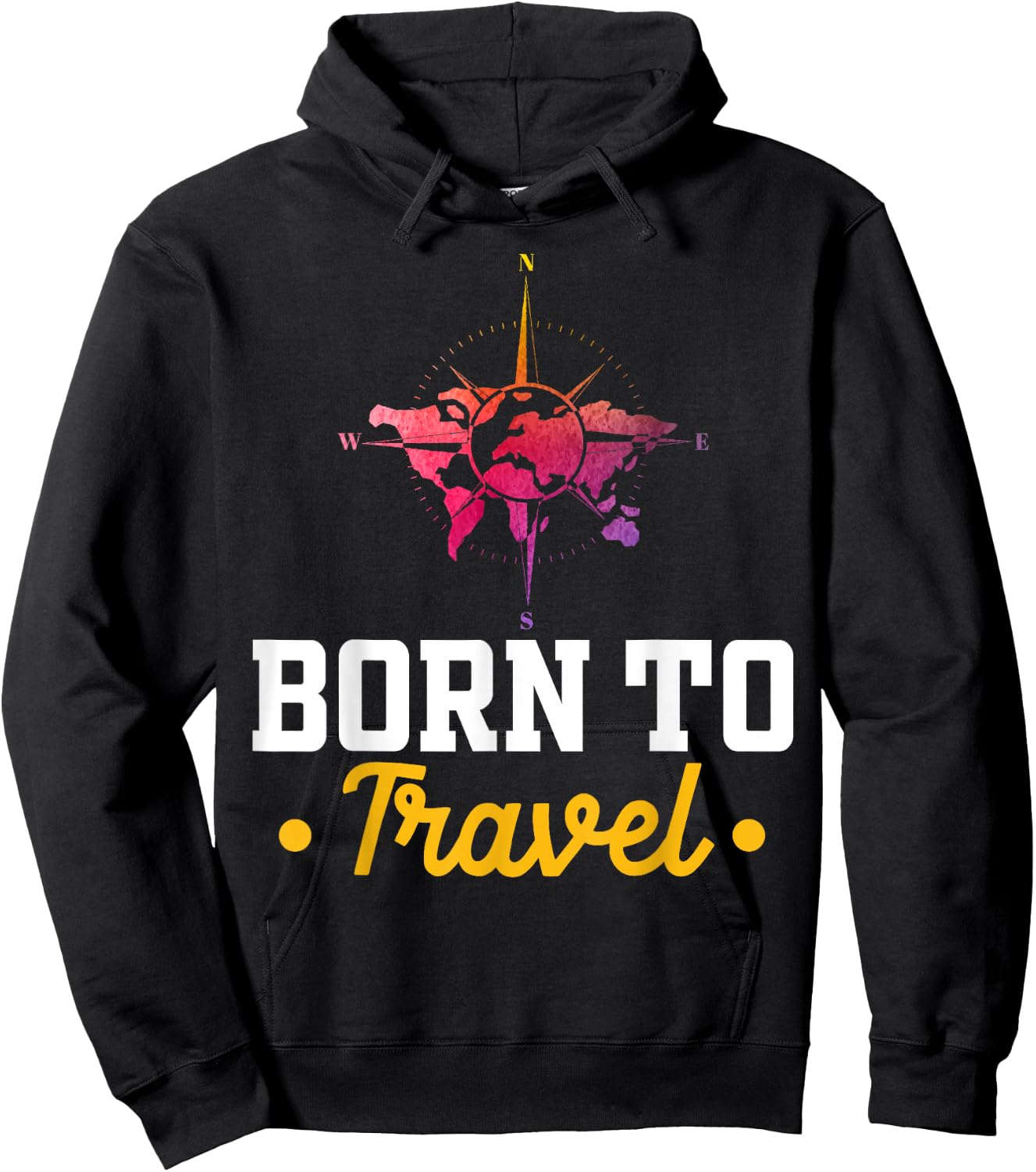 Geboren um zu Reisen - Reisen Hoodie - Hoodie | Black
