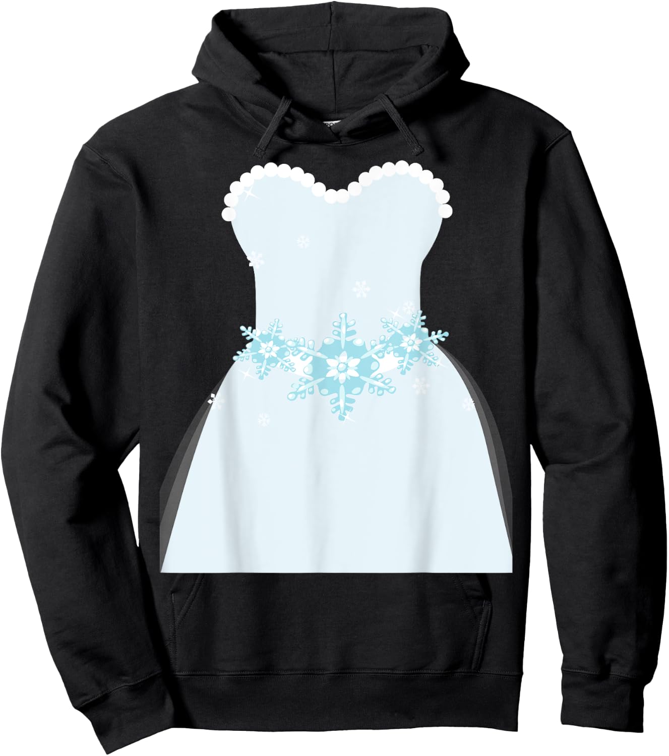 Simple Wedding Dress Gift Bridal Showers gift Hoodie - Hoodie | Black