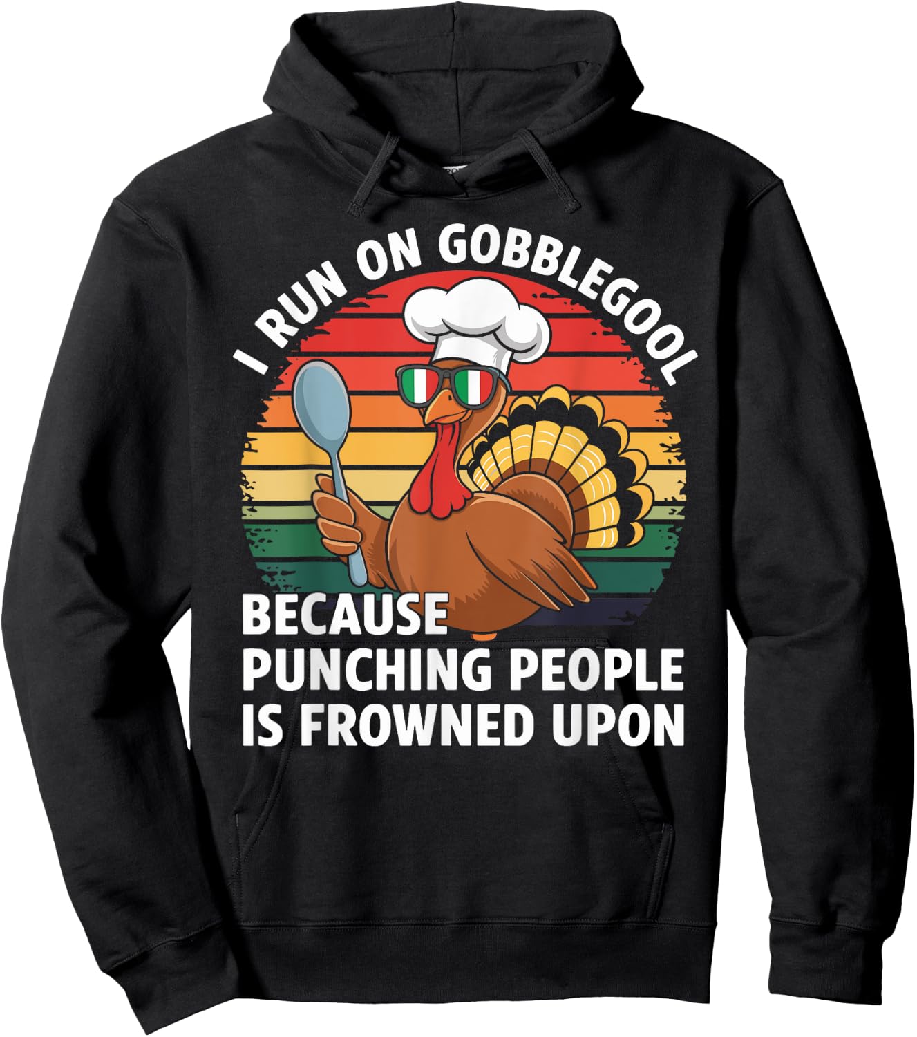 Turkey Day Thanksgiving Day Gobblegool Hoodie - Hoodie | Black