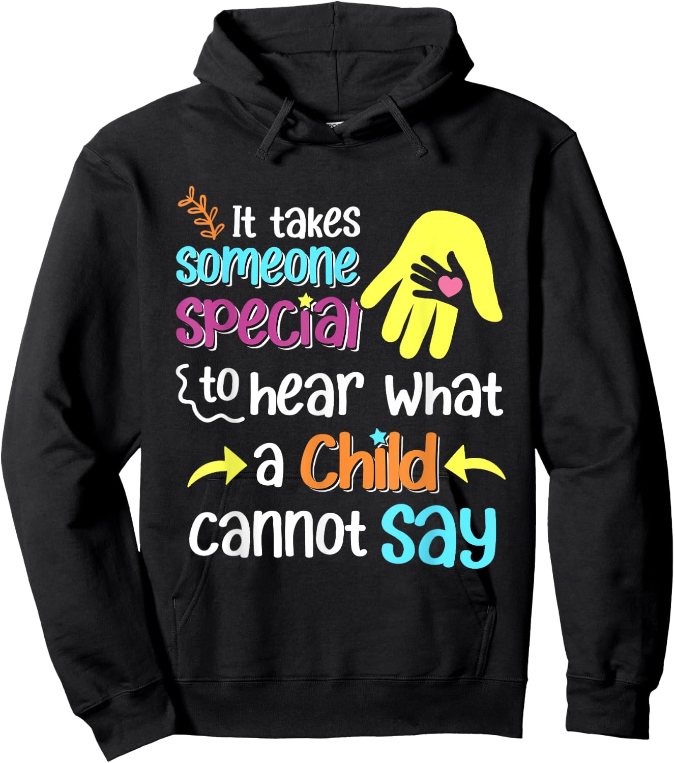 Special Ed Paraprofessional Teacher Education Women Girls Kids Hoodie - Hoodie | Black