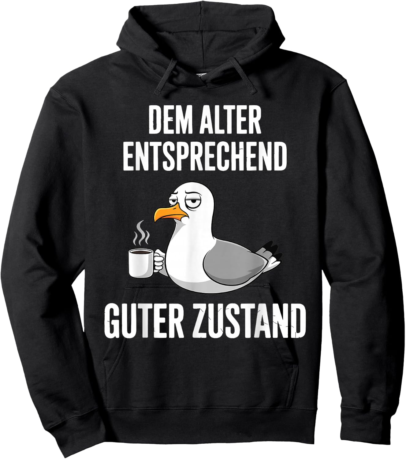 Dem Alter Entsprechend Guter Zustand Möwe Hoodie - Hoodie | Black