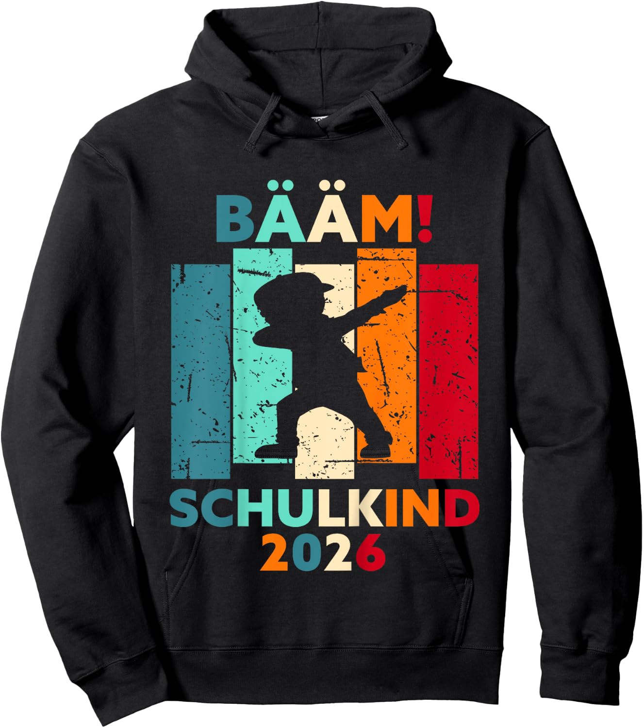 Children's Bääm! Schulkind 2026 First Day of School , black Hoodie - Hoodie | Black