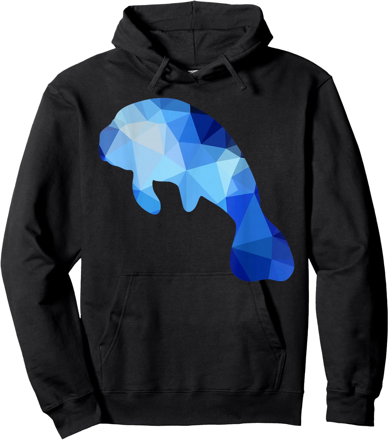 Dugong Manatee Sea Cow Oceanologist Geometry Hoodie - Hoodie | Black